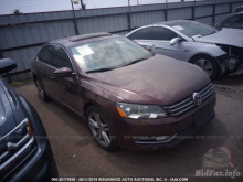 Volkswagen Passat 2012 Maroon 3.6L