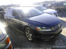 Volkswagen Passat 2012 Blue 2.5L