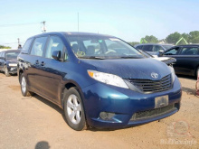 Toyota Sienna 2011 Blue 3.5L 6