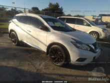 Nissan Murano S/Sl/Sv/Platinum 2017 White 3.5L