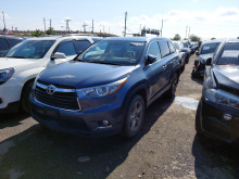 Toyota Highlander Limited 2015 Blue 3.5L 6