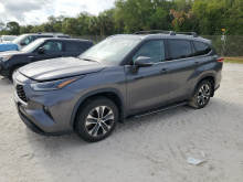 Toyota Highlander Hybrid Xle 2021 Gray 2.5L
