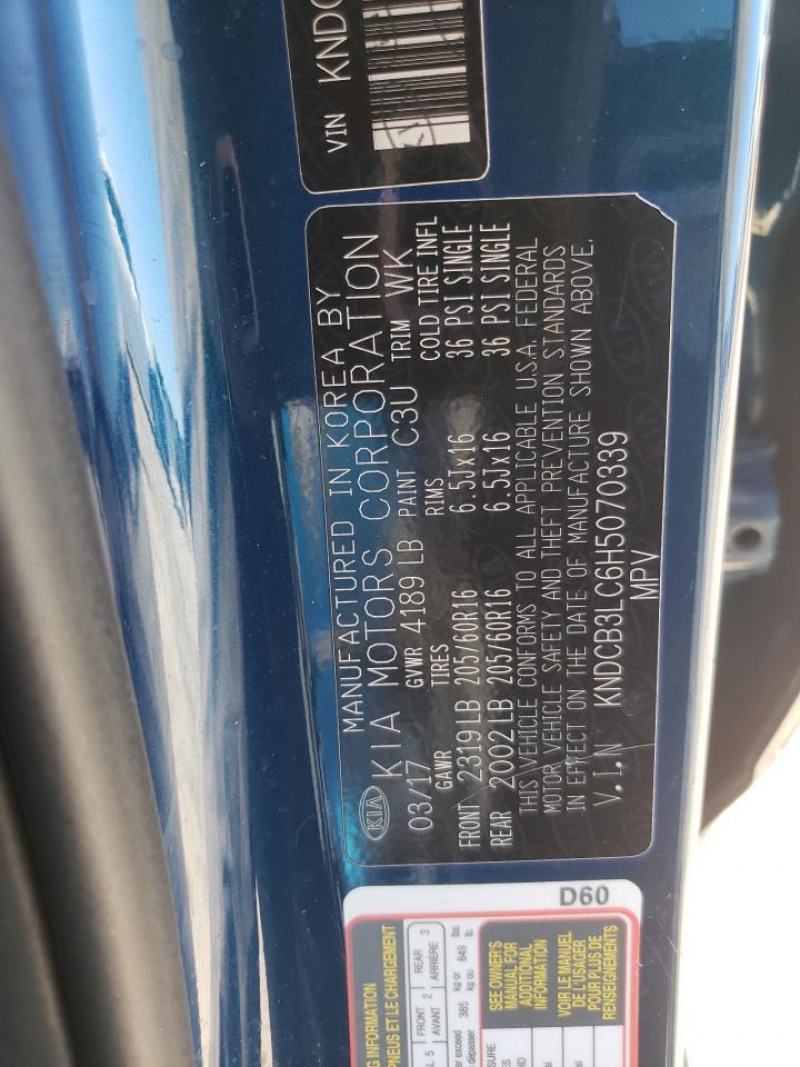 Kia Niro Fe 2017 Blue 1.6L