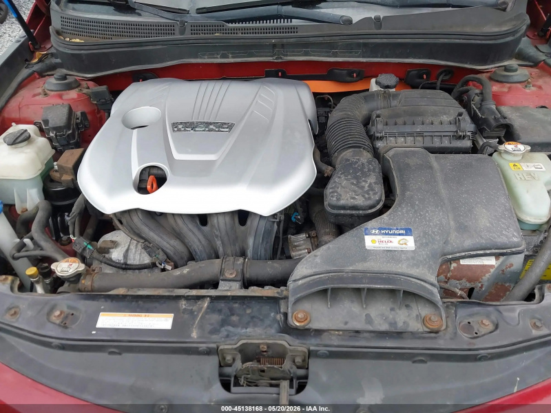 Hyundai Sonata Hybrid Limited 2014 Red 2.4L