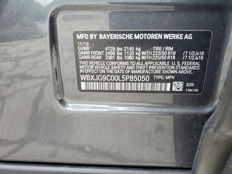 Bmw X1 Xdrive28I 2020 Charcoal 2.0L