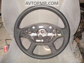 Mercedes W221 black leather steering wheel