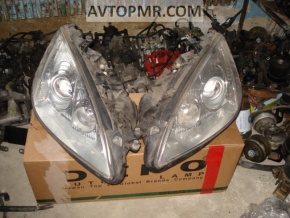 Mercedes W221 front right headlight, bare xenon, heated