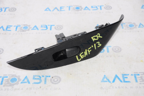 Rear right window lift control for Nissan Leaf 11-17, black, with glossy black trim