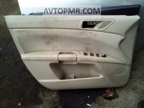 Door trim panel, front left, beige, Suzuki Kizashi 10-15