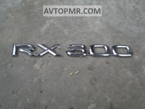 Emblem inscription RX300 rear Lexus RX300 RX330 RX350 RX400h 04-09