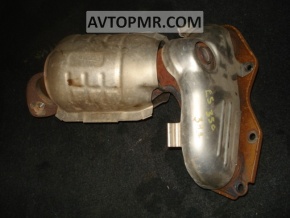 Right exhaust manifold with catalytic converter for Lexus ES350 07-09 with lambda sensor and protection, rusty