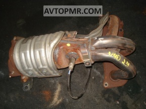 Exhaust manifold with catalytic converter for Toyota Camry v40 2.4, with lambda sensor, rusty