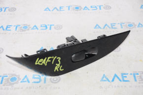 Rear left window lift control for Nissan Leaf 11-17, black, with glossy black trim