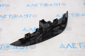 Rear left window lift control for Nissan Leaf 11-17, black, with glossy black trim