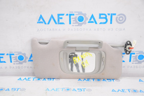Right visor for Lexus RX300 RX330 RX350 RX400h 04-09, gray, without hook