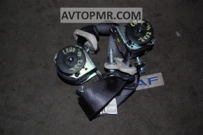 Passenger seat belt with tensioner Nissan Leaf 13-17 black shoot