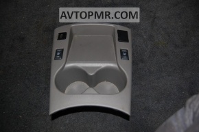 Front console trim with cup holders for Nissan Leaf 11-12