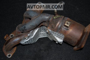 Exhaust manifold with catalytic converter for Suzuki Kizashi 10-15, with sensor, rusty