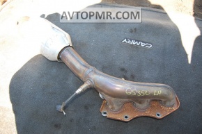 Left exhaust manifold with catalytic converter for Lexus GS350 07-07 RWD, with lambda sensor