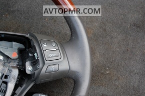 Lexus GS300 GS350 06-07 naked steering wheel, gray leather, mahogany finish