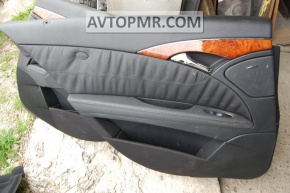 Door trim card rear left Mercedes W211 black