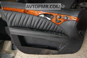 Door trim card front left Mercedes W211 black
