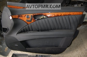 Door trim panel front right Mercedes W211 black