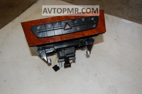 The control panel for the heating, doors, and hazard lights of the Mercedes W211