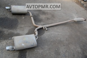 Rear muffler with barrel, right, Toyota Camry v40 3.5
