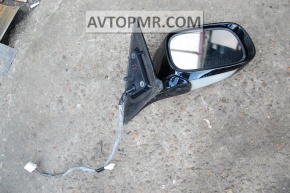 Right side mirror assembly for Lexus GS300 GS350 GS430 GS450h 06-07, 14 pins, heated, dark blue