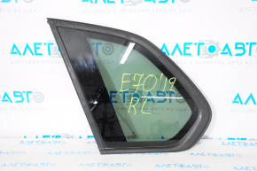 Rear left fixed glass window BMW X5 E70 07-13 light, green tint