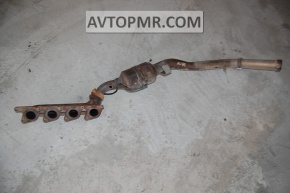 Left catalytic converter with manifold Mercedes X164 GL ML 450 500 550, lambda
