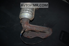 Front exhaust manifold with catalytic converter for Toyota Avalon 2005-2012, with lambda sensor, rusty