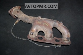 Left exhaust manifold for Infiniti FX35 03-08, with lambda sensor, rusty