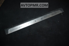 Infiniti FX35 FX45 03-08 black outer door sill plate with chrome trim