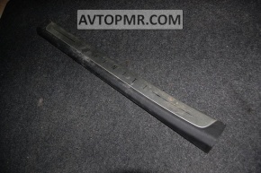 Infiniti FX35 FX45 03-08 black outer door sill plate with chrome trim
