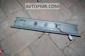 Illuminated rear left door sill plate for Lexus RX300 RX330 RX350 RX400h 04-08, gray