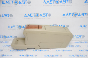 Lexus RX300 RX330 RX350 RX400h 04-06 beige center console with armrest and cup holders