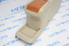 Lexus RX300 RX330 RX350 RX400h 04-06 beige center console with armrest and cup holders
