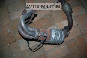 Exhaust manifold with catalytic converter for Toyota Camry v40 2.4, with lambda sensor, rusty