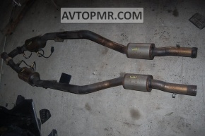 Right exhaust pipe with catalytic converter for Mercedes W221 M273, with lambda sensor