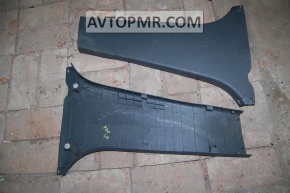 Lower left center pillar trim, gray, Toyota Prius 2009-2010