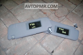 Left visor for Toyota Prius 2005, gray