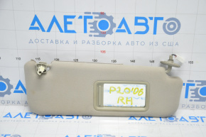 Right sun visor for Toyota Prius 2005, beige