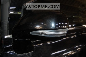 Left side mirror assembly, black, without camera, Lexus RX350 RX450h 10-12 USA