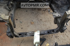 Lexus RX350 RX450h 10-15 radiator panel with eyelashes, without top bar, without hood lock bar