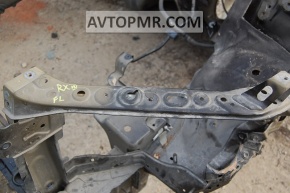 Lexus RX350 RX450h 10-15 radiator panel with eyelashes, without top bar, without hood lock bar