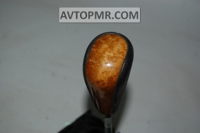 Lexus GX470 03-09 gear knob, black leather, light wood