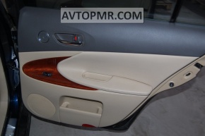 Door trim panel rear right Lexus GS300 GS350 GS430 GS450h 06-07 brown with beige