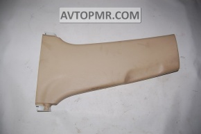 Lower left center pillar trim for Lexus GS300 GS350 GS430 GS450h 06-08, beige leather